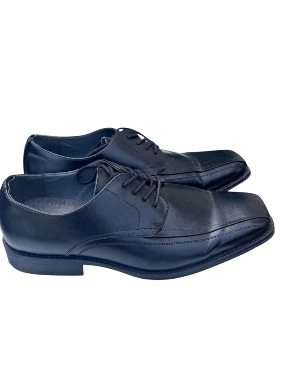J Farrar Classic Black Men's JF Derby Lace-Up Dress Shoes Men’s 10.5 MINTY